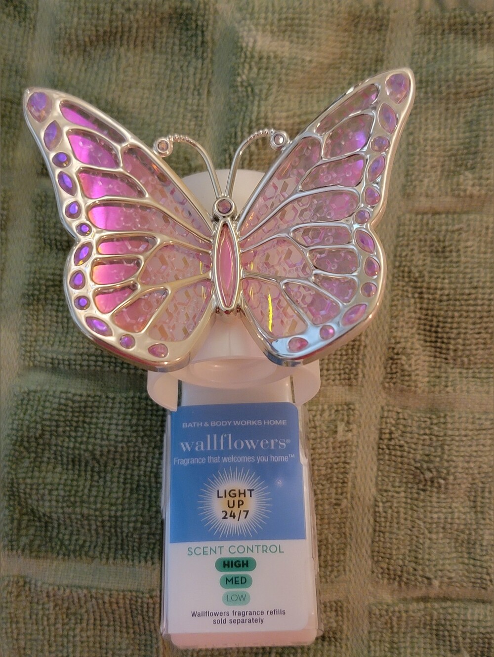 New Bath & Body Works Wallflowers Pink Butterfly Scent Control Plug
